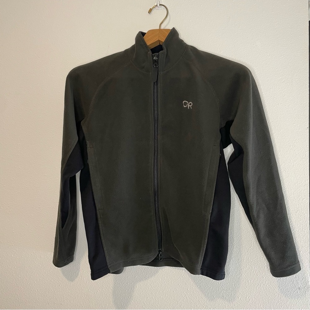 Outdoor Research Fleece Juno Jacket size S Gray Made in USA
